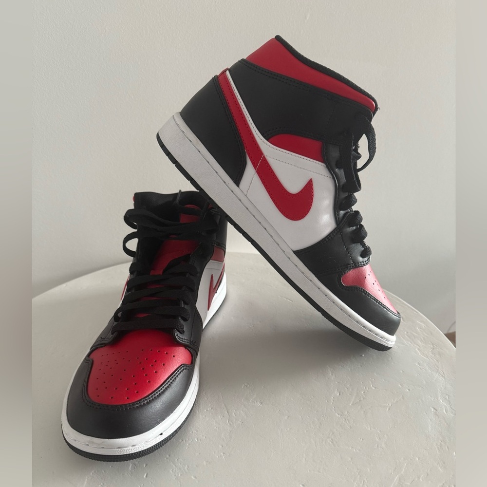 Nike Air Jordan 1 Mid Red and Black
